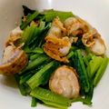 ゆゆ02's cooksnap of when they made ベビーホタテと小松菜の塩バター炒め.