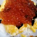 1年生☆'s cooksnap of when they made スクランブルエッグとイクラのW卵丼.