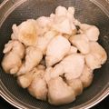 てぎわ's cooksnap of when they made 簡単！ヘルシー！鶏ささみの片栗粉ゆで.