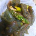 peachpies's cooksnap of when they made さしみこんにゃくとニラのキムチ炒め.