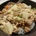 れおいち's cooksnap of when they made 夏休みは～簡単・そぼろあんかけ豆腐丼❤.