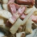 nanahouse1's cooksnap of when they made 簡単長芋とベーコンの炒め物.
