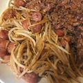 みりん調味料's cooksnap of when they made 【節約】もやしとウィンナーのナポリタン風.