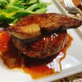 めいも。20's cooksnap of when they made 豪華ディナー☆ハンバーグのフォアグラのせ.
