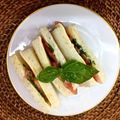 horseland's cooksnap of when they made おひとりさまのジェノベーゼでトマトサンド.