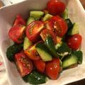 ととてひま74☆'s cooksnap of when they made トマトときゅうりの塩だれサラダ.