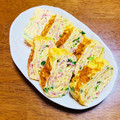 ♥︎yaya♥︎'s cooksnap of when they made ❦ほうれん草＆ハムの卵焼き❦.