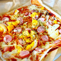 rubirubita's cooksnap of when they made ☺簡単おつまみ☆春巻きの皮でお手軽ピザ☺.