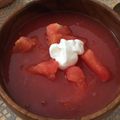 ジョンのお母ちゃん's cooksnap of when they made ☆トマトとすいかの冷製スープ☆.