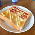Naaaai's cooksnap of when they made ケチャップマヨネーズトースト.