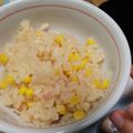 プーちゃんちゃん's cooksnap of when they made べーコーンごはん♡ (とうもろこしご飯).