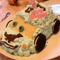 らふぁにゃん's cooksnap of when they made 立体 車 ケーキ パトカー 救急車.