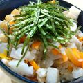 ユーロン's cooksnap of when they made 脱 マンネリ！！長芋の炊き込みご飯.