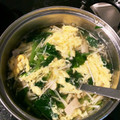 Hippo♡⁑⁂'s cooksnap of when they made ほうれん草とえのきの和風スープ♥.