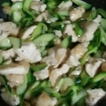 ymd88's cooksnap of when they made 鶏むね肉ときゅうりの塩炒め.