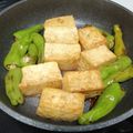 cookまゆまゆ's cooksnap of when they made 【農家のレシピ】豆腐とシシトウの甘辛炒め.