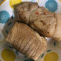 クックJ0YR8C☆'s cooksnap of when they made 島豆腐の豚肉巻き.