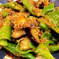 クックUR1SUQ☆'s cooksnap of when they made 茄子とししとうのじゃこ炒め.