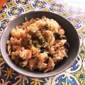 Eire's cooksnap of when they made しめじとサーモンのリゾット.