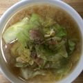 かおり♡♡♡'s cooksnap of when they made ぱぱっと！ベーコンとキャベツのスープ.