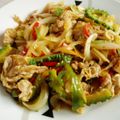 おうさ's cooksnap of when they made 甘辛☆豚肉とゴーヤの炒め物.