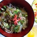 sasorimom's cooksnap of when they made ⭐️⭐️⭐️吉野家より美味しい自家製牛丼.