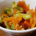 あきつま（杏花☆）'s cooksnap of when they made レンジで簡単。ナスと人参の生姜醤油和え。.