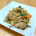 YUH♡ママ's cooksnap of when they made ピリ辛☆豚肉ともやしのさっと煮.