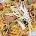 毎日Panda's cooksnap of when they made ✿ごま油香る～♬焼豚の和風パスタ✿.