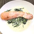 ✼••┈┈••✼'s cooksnap of when they made 鮭の粒マスタードクリーム煮.