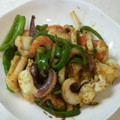 あやちん０８１６'s cooksnap of when they made イカと海老のカレーマヨネーズ炒め♪.