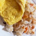かけや's cooksnap of when they made 鮭のオムライス♪.