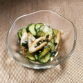 KAKO_KAKO's cooksnap of when they made 竹輪ときゅうりのだし醤油わさび和え.