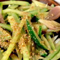 クック33WMQ1☆'s cooksnap of when they made みょうがときゅうりのにんにく醤油あえ.