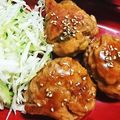 ゆゆっちゃ's cooksnap of when they made 照り焼き☆手抜きの豚こまハンバーグ.