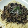 クックU2EH0V☆'s cooksnap of when they made ひじきと海苔のブラックパスタ.