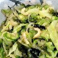 ゆりりんそらたん's cooksnap of when they made きゅうりとキャベちくわかめの酢の物☆.