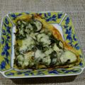 manayusaka's cooksnap of when they made 餃子の皮ピザ♪簡単！えびバジルソース！.