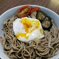 いばらぎ*さとり's cooksnap of when they made 簡単蕎麦アレンジ温蕎麦◆和カルボナーラ風.