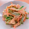 ☆３匹の子ぶた☆'s cooksnap of when they made 胡瓜・人参・油揚げのごまマヨサラダ♪.