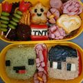 そうそう☆ママ's cooksnap of when they made マイクラ　キャラ弁当　まいぜんシスターズ.
