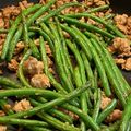 sora＆umi's cooksnap of when they made 四季豆炒肉末｜インゲンと挽肉の唐辛子炒め.