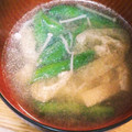 クックDAD's cooksnap of when they made いんげんと油揚げの味噌汁.