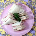 horseland's cooksnap of when they made ５分で簡単ハムサンドウィッチ！.