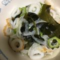 お願いひつじ's cooksnap of when they made わかめ、玉ねぎ、きゅうりの酢の物.