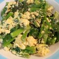 ママは華ちゃん's cooksnap of when they made つるむらさきと卵の炒めもの.
