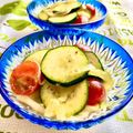 お料理ニャロメ's cooksnap of when they made ズッキーニとトマトのマリネサラダ◆.