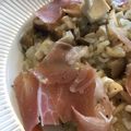 Azurinco's cooksnap of when they made お手軽朝食ランチに♪チーズきのこリゾット.