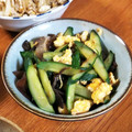 低カロ探検隊's cooksnap of when they made キュウリと卵の炒め物.