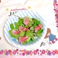 ネムサマ惑星's cooksnap of when they made 生ハムとベビーリーフの簡単★サラダ.